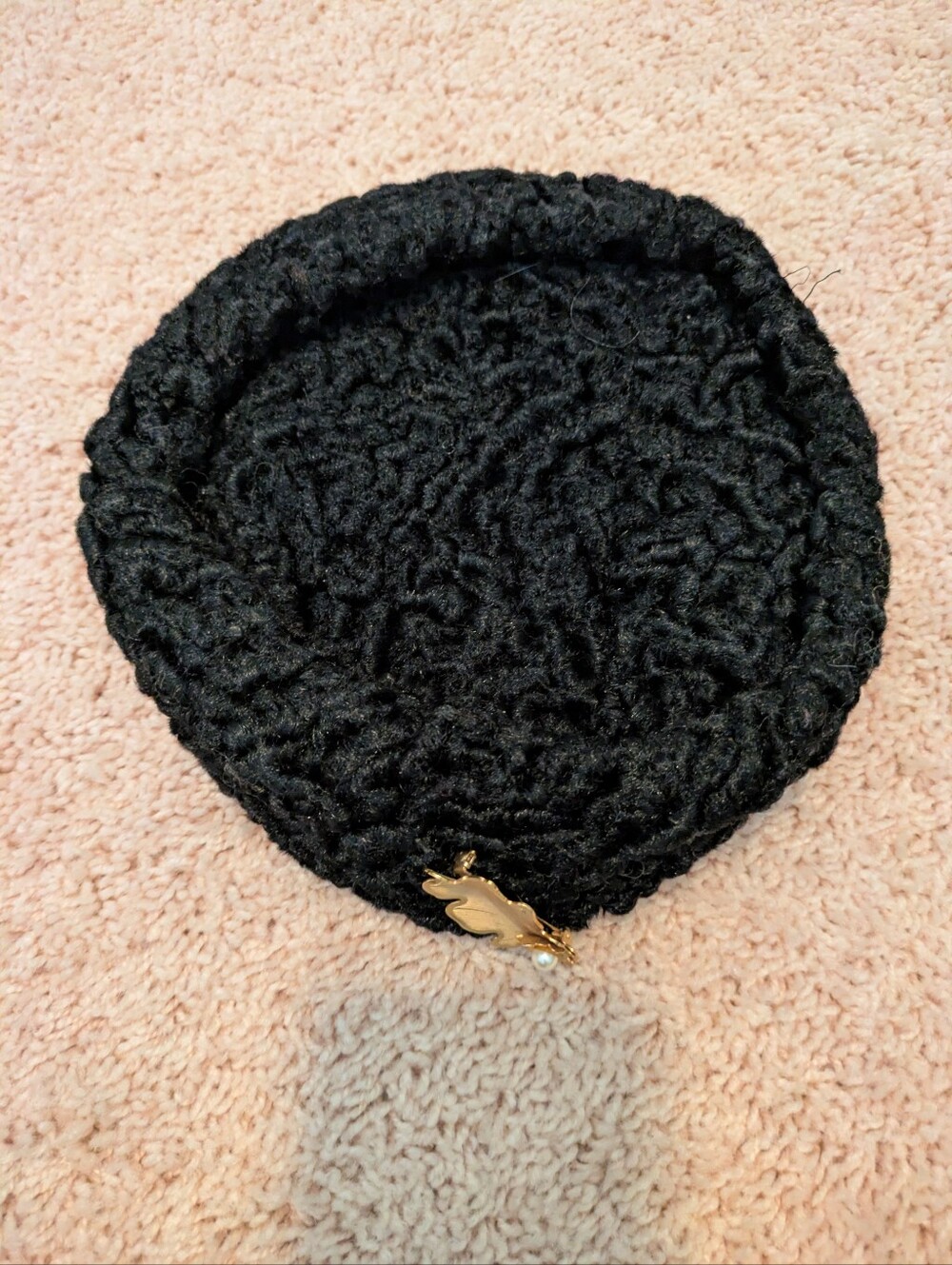 Vintage Lambs Fur Wool Hat.  Gorgeous Condition.  Voquemont, Chicago & NY.